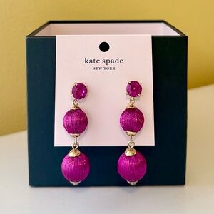 Kate Spade Fuchsia Statement Earrings